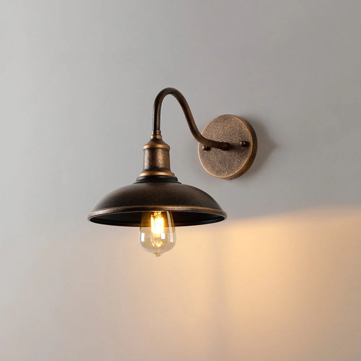 Skanto | Antikk Messing IP65 Vanntett Utendørs Vegglampe