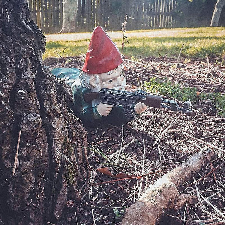 Skanto | Militær Hagegnome med Kamuflasjeuniform