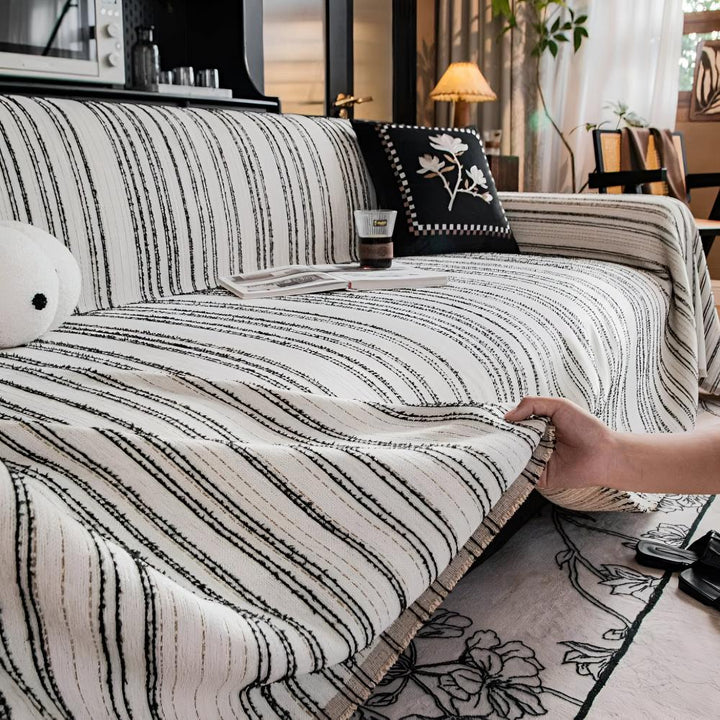 Skanto | Regal Stripes Chenille Sofa Cover