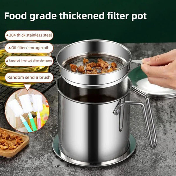 Skanto | Rustfritt Stål Filter Oljekanne