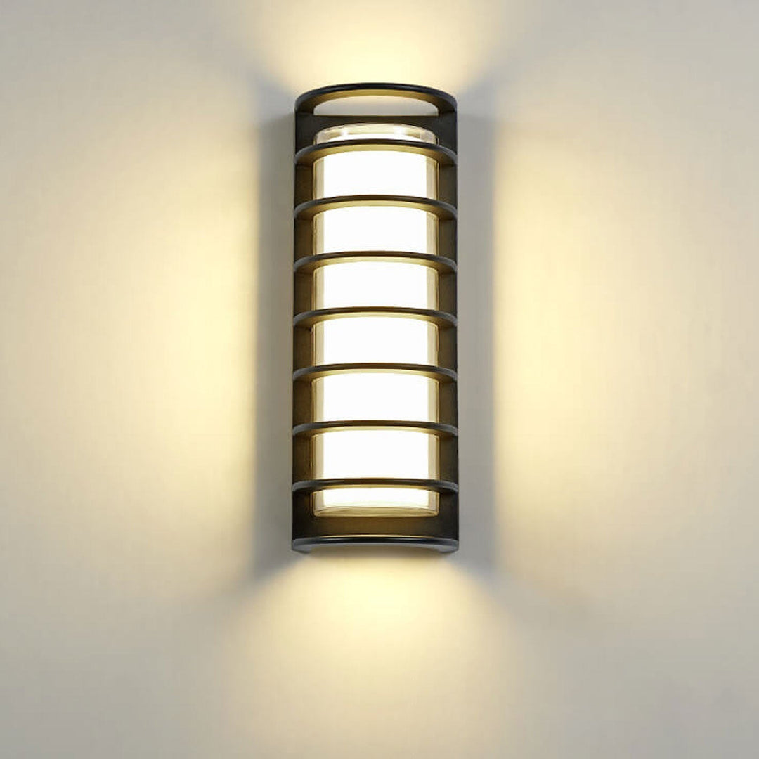 Modern utendørs søyle vanntett LED hagevegglampe | Skanto