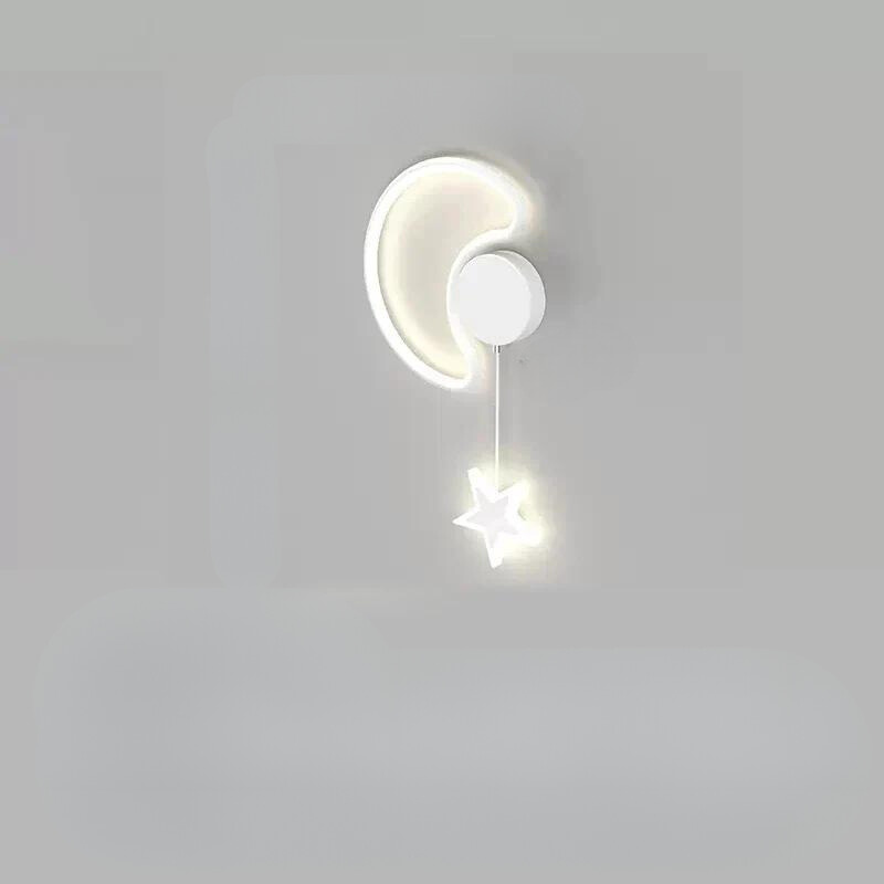 LumiDroom - Magisk Vegglampe med Stjerner og Måne Skanto