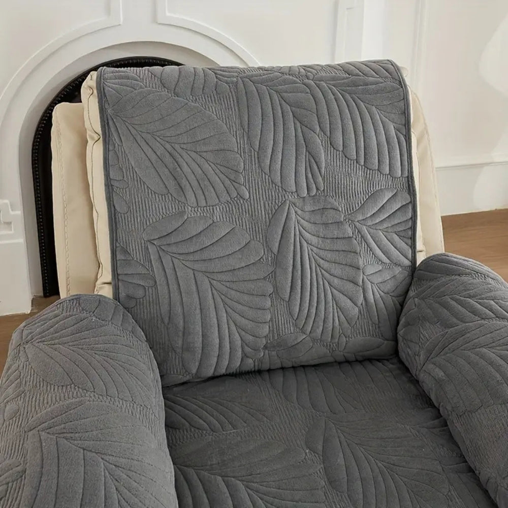 Skanto | Verdant Leaf Pattern Recliner Cover