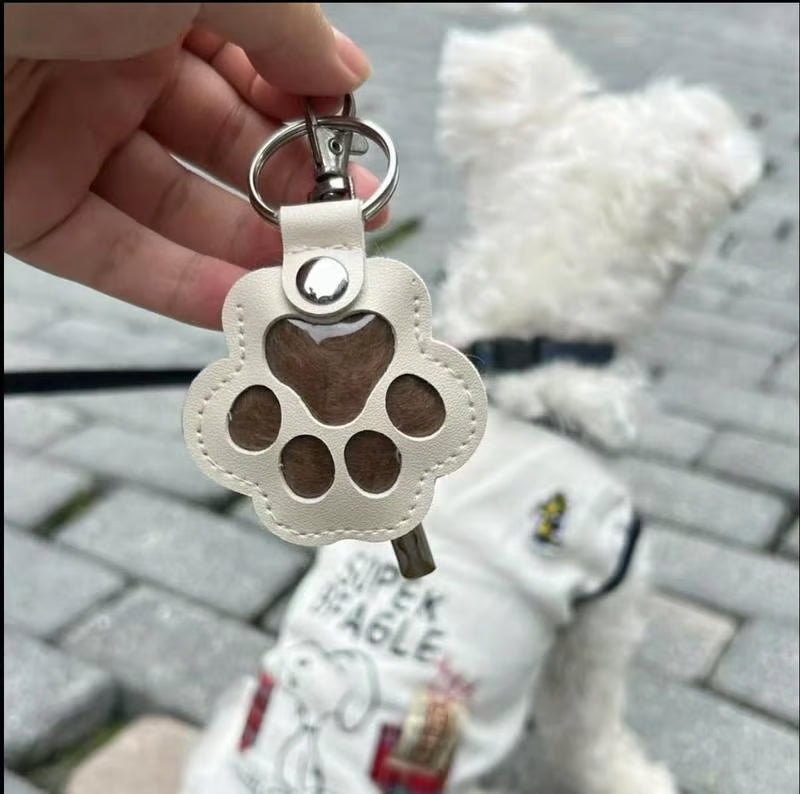 PawMemorie Nøkkelring – Minnependant med poteavtrykk og innvendig rom | Skanto