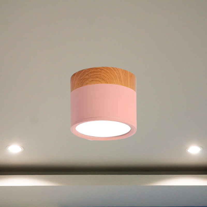 Sylinderformet LED taklampe for stilige gangområder | Skanto