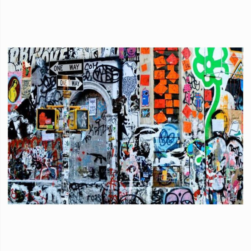 Pop Art Gatekunst - Lerret Veggkunst Maleri