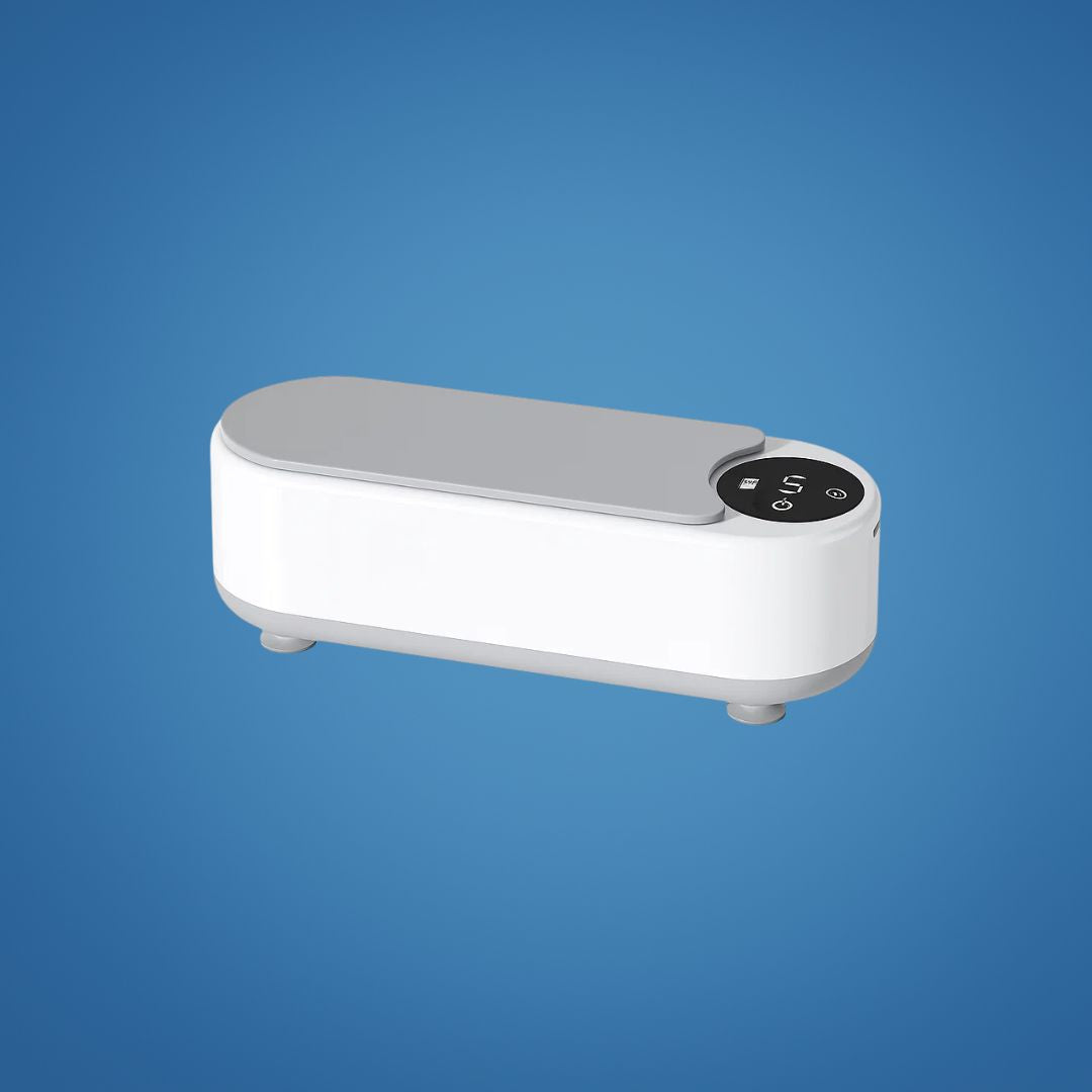 USB-oppladbar – 450 ML tank – Dyp rengjøring fjerner smuss trygt – For briller, smykker, proteser hjemme Skanto