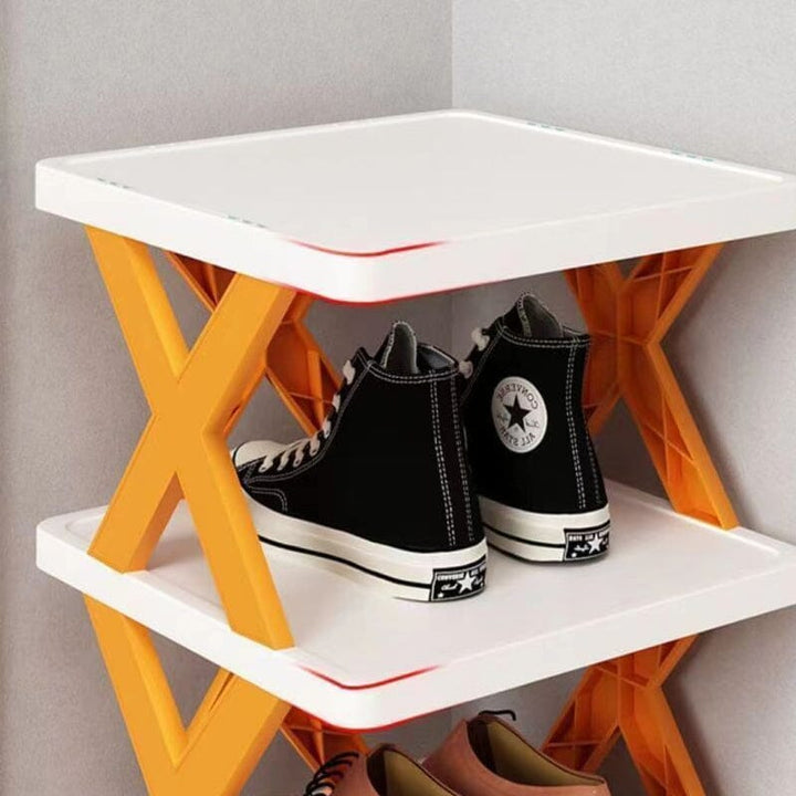 Foldbar Multi-Lags Skoholder, Skoplassering Hylle Organiser | Skanto