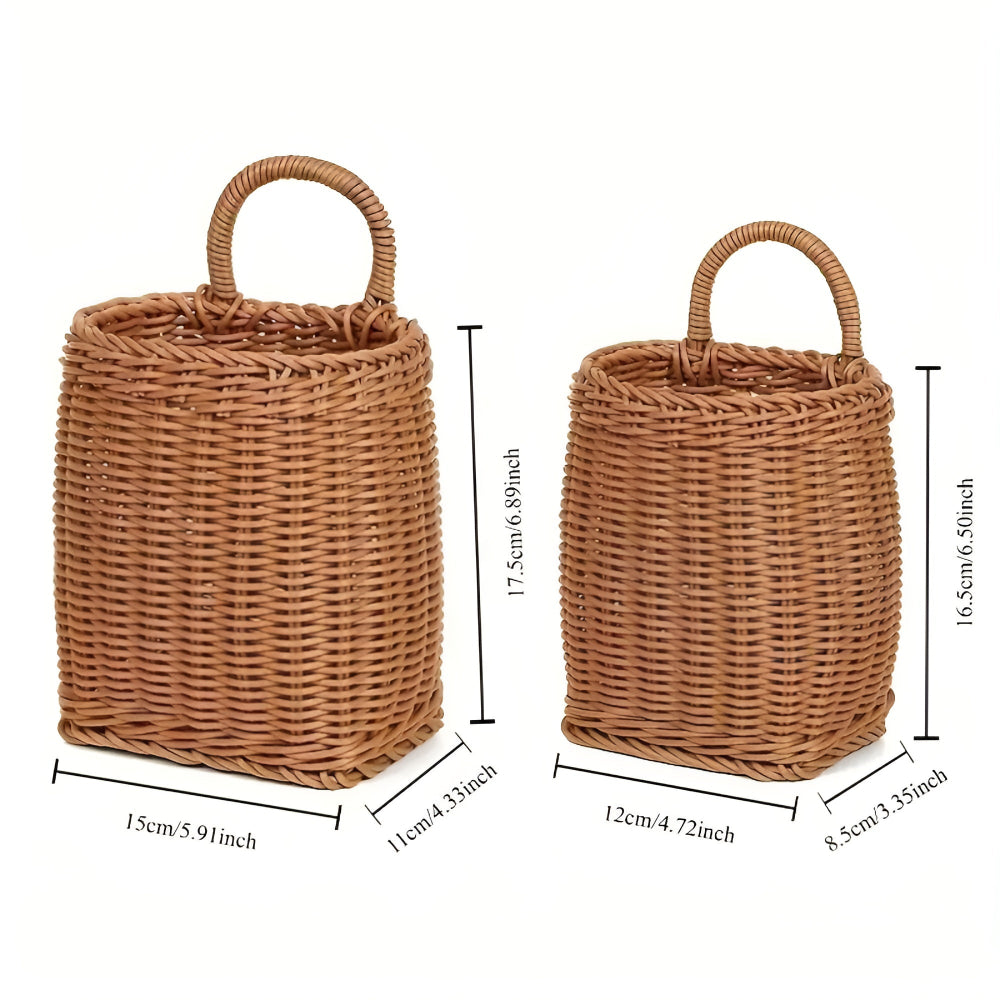 Skanto | Willow Rattan Vevd Oppbevaringskurv