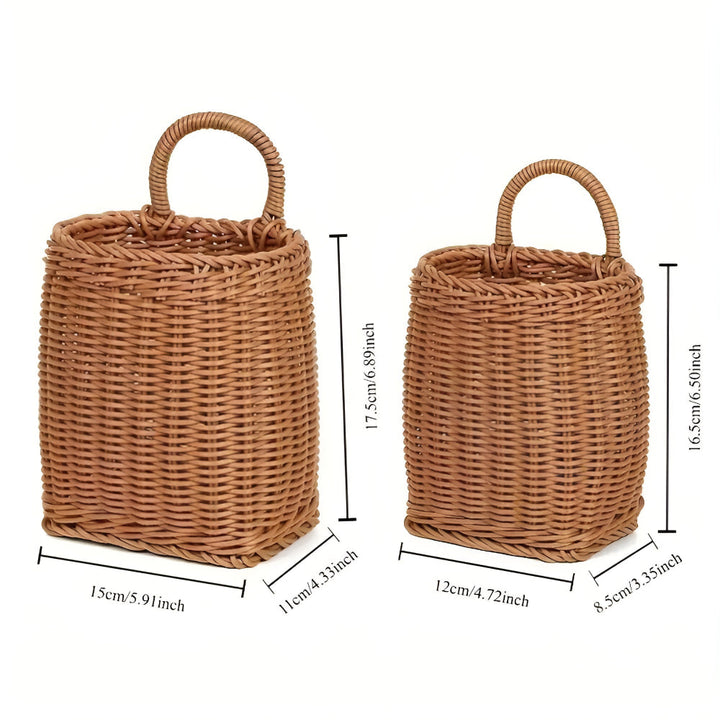 Skanto | Willow Rattan Vevd Oppbevaringskurv
