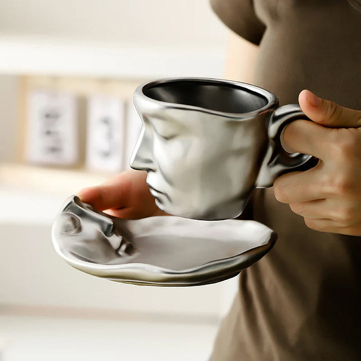Skanto | Kyssnades Face keramisk kaffekopp