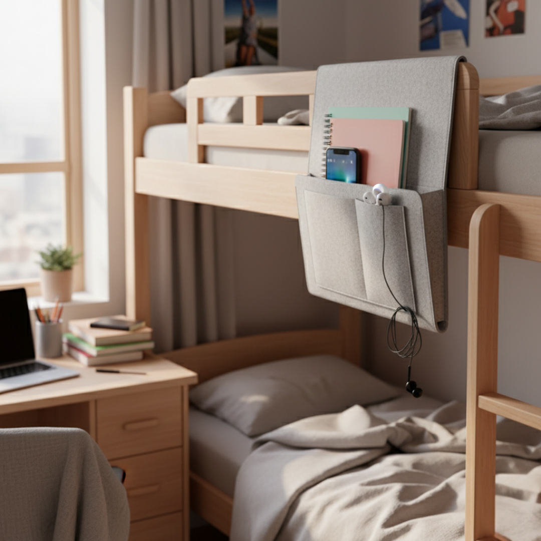 Essentials Within Reach – Tykk Filtdurabelt Materiale – Spar Plass Hold Orden & Nyt Nattkomfort Skanto