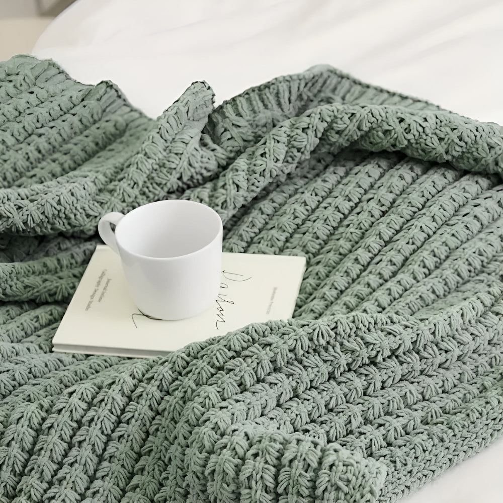 Skanto | Vintage Chunky Strikket Teppel