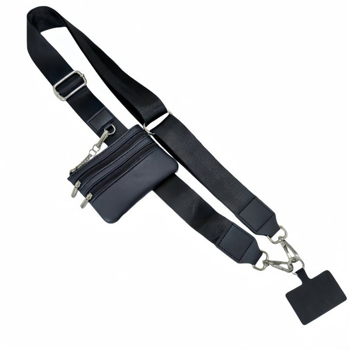 Skanto | Justerbar telefon lanyard crossbody stropp med lommebok