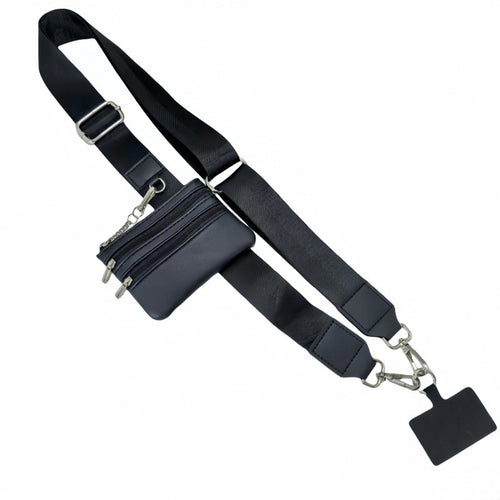 Skanto | Justerbar telefon lanyard crossbody stropp med lommebok