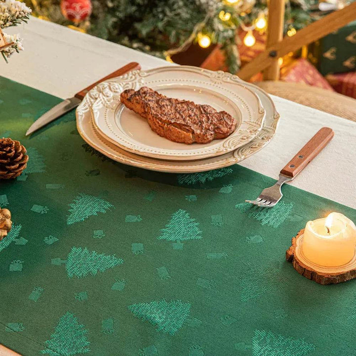 Skanto | Jule Dukløper Mørk Jacquard Spisebord
