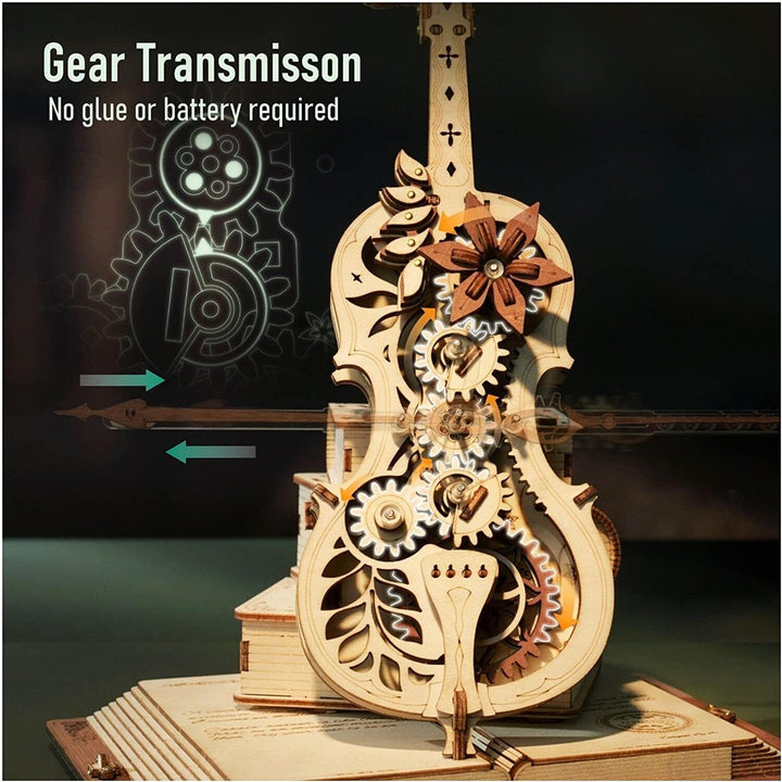 Skanto | DIY Tre Cello, Selvspillende Musikkinstrument, Magisk Musikkboks, Kule Gaveideer