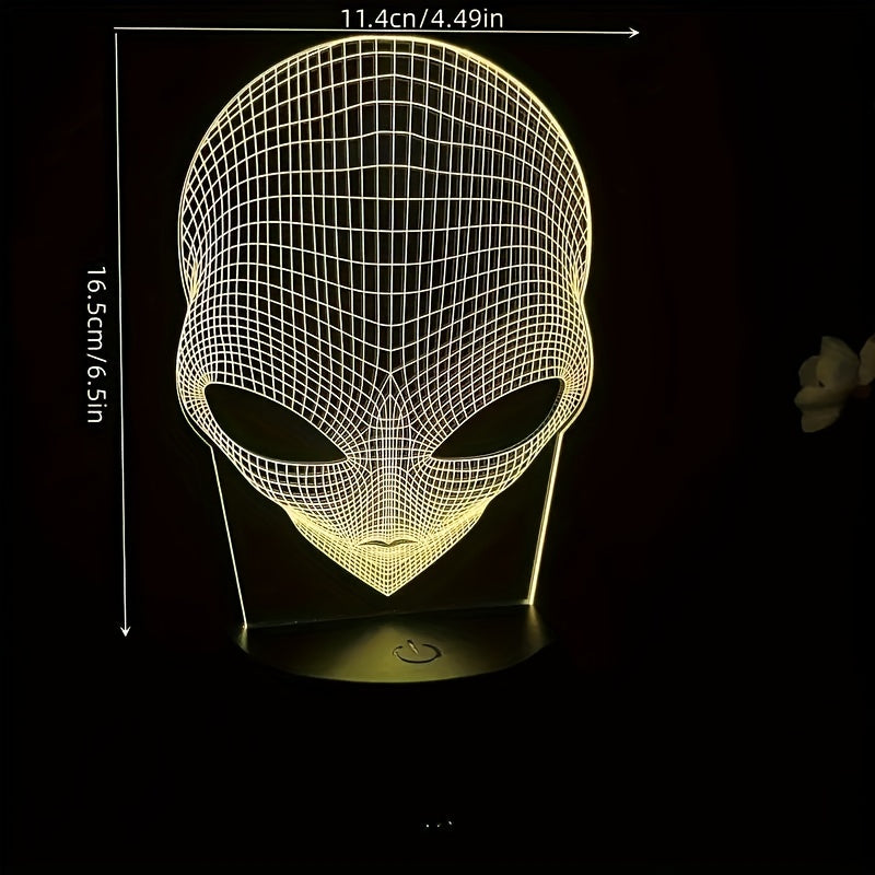 Skanto | AstroLight – 3D-alienlampe med LED fargebelysning og berøringskontroll