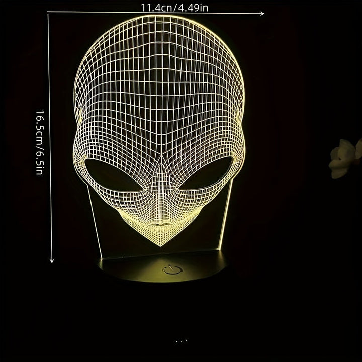 Skanto | AstroLight – 3D-alienlampe med LED fargebelysning og berøringskontroll