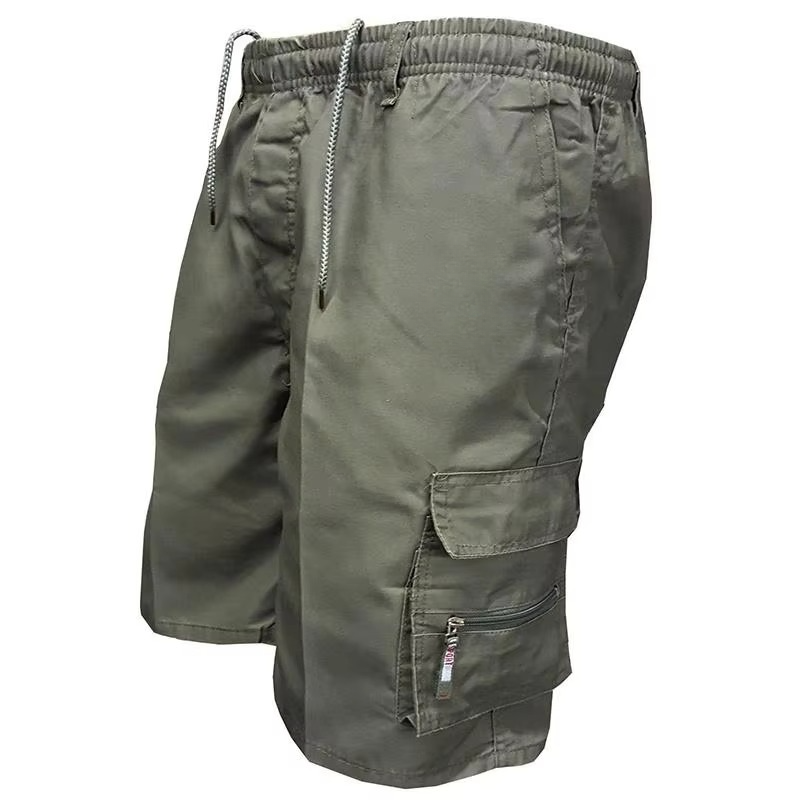 Skanto | Herre's Løse Passform Cargo Shorts med Mange Lommer - Casual Sommer Utendørs Arbeidsshortser i Stor størrelse
