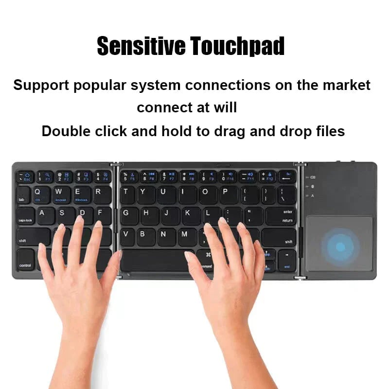 Skanto | Sammenleggbar Bluetooth-tastatur med berøringspad