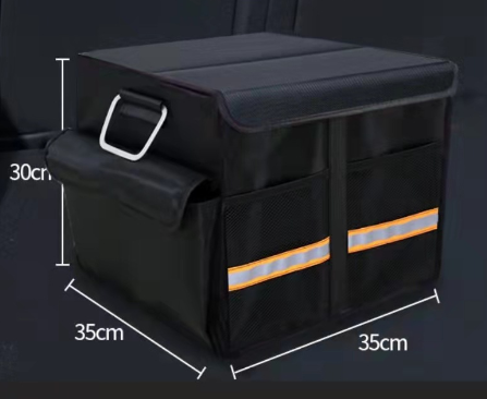 Skanto | Bagasjerom Organizer for Sete Sammenleggbar Dekke Holdbar Solid Tykk Plate Sammenleggbar Bagasjerom Lagringsboks