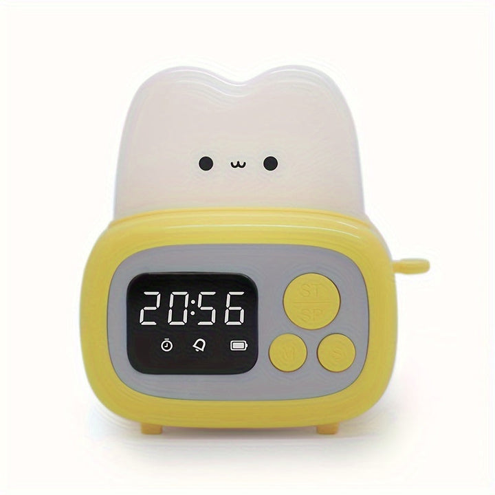 Adorabel LED Vekkerklokke med USB Oppladbart Batteri | Skanto