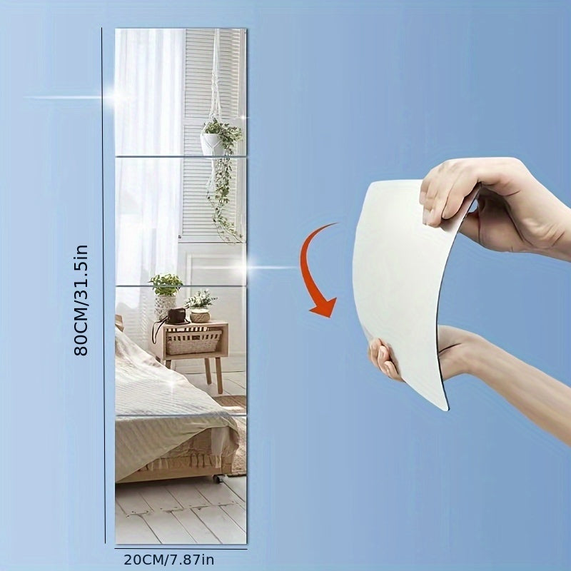 AcrylicSafe Speilsett – Stilige og Bruddresistente Speil Skanto