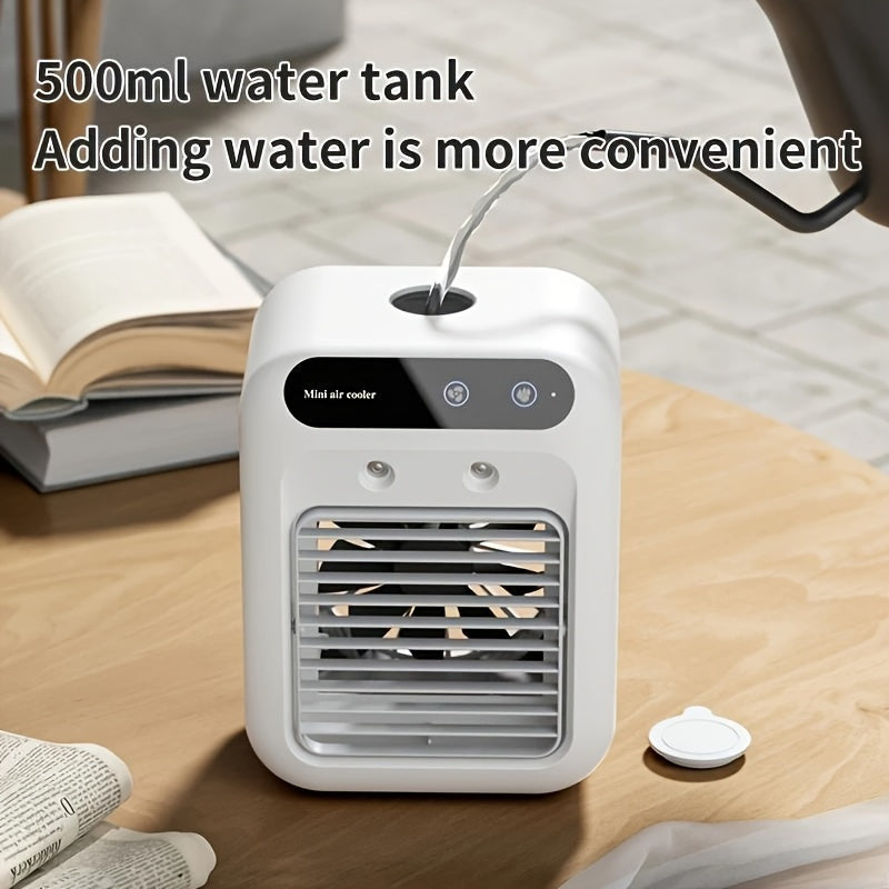 BriesKoel Mini Air Cooler med Vifte og Luftfukter | Skanto