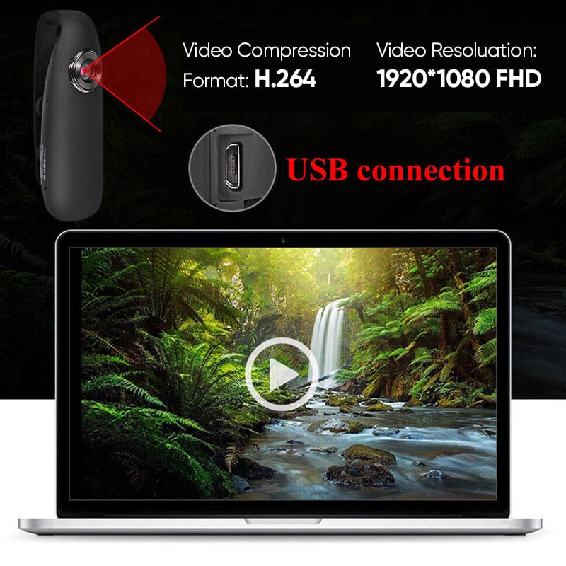 Saker Mini Kamera 1080P Video | Skanto