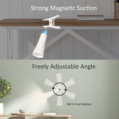Skanto | 3-i-1 Magnetisk Lading Øyevern Kontorbelysning
