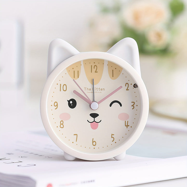 Kinderwecker mit Nachtlicht – Leise, Hasenmotiv & Kompaktes Design