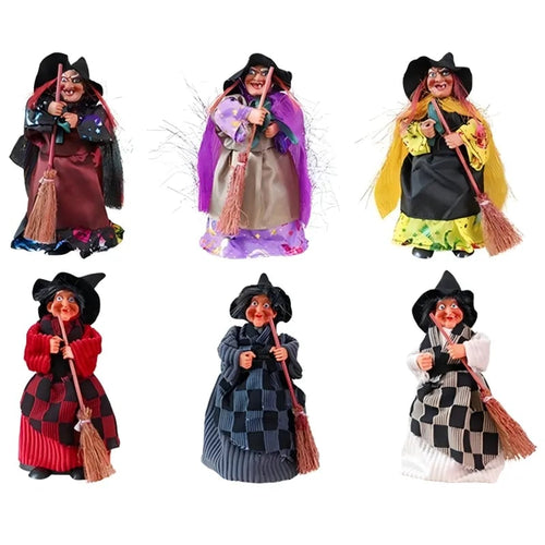 Skanto | Halloween heks dukke statue dekorasjon skrivebord