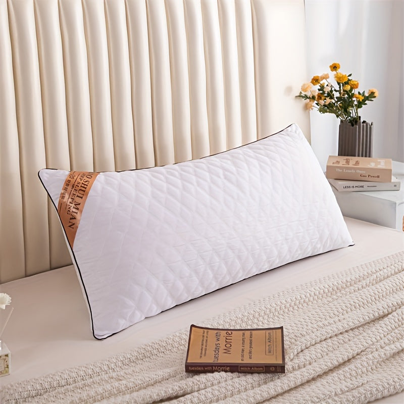 LuxurySoft - Ekstra Lang Hypoallergenisk Pute for Rygg- og Side-sovende, Myk og Pustende, Maskinvaskbar | Skanto