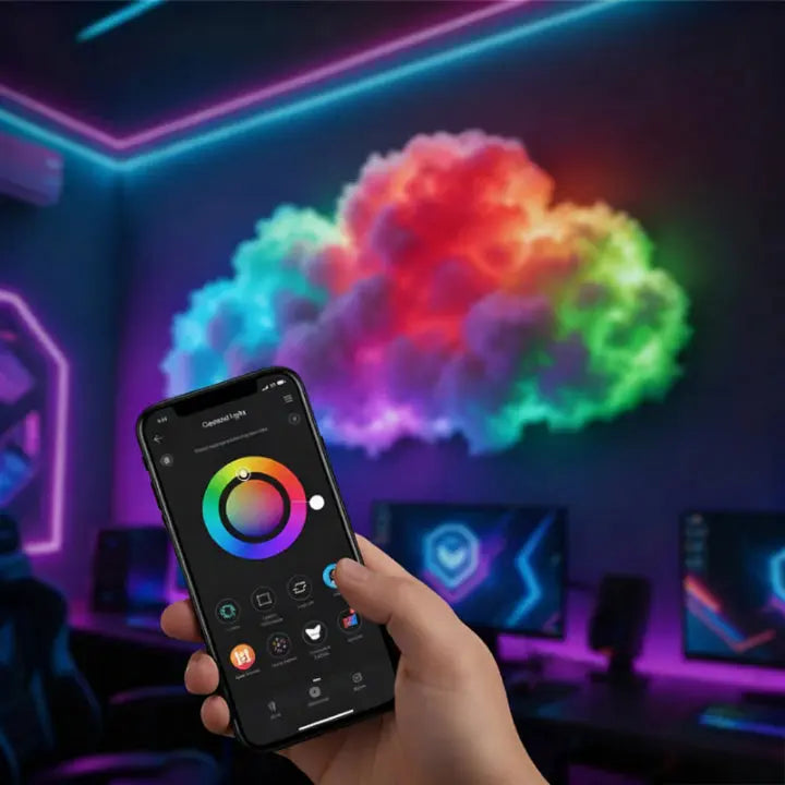 Skanto | LED Cloud Magic Light — Fordyp deg i magisk ro og fortryllende øyeblikk av velvære