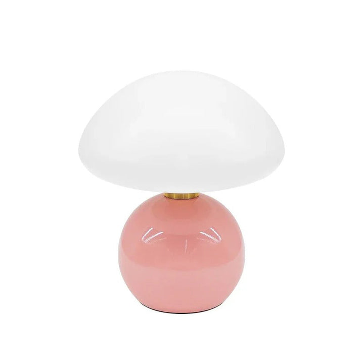 Moderne nattbordlampe med glasskjerm, designer LED bordlampe for soverommet | Skanto