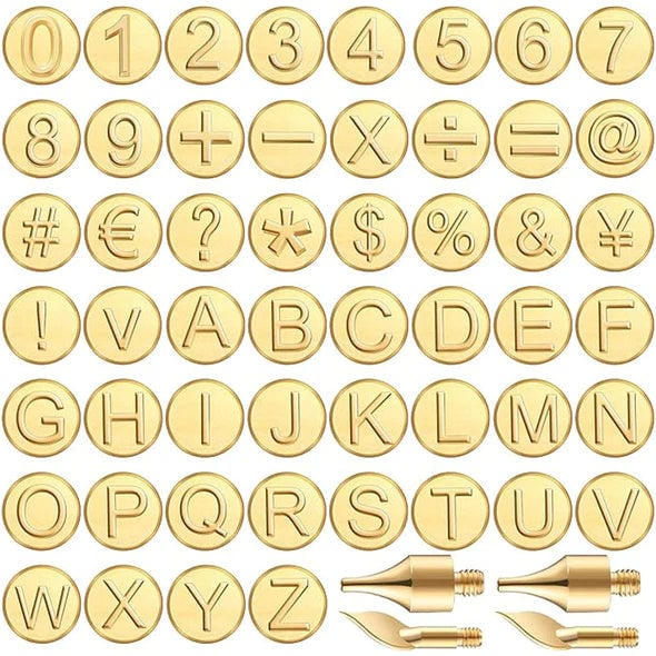 Skanto | 26 Buchstaver Kobberform —DIY Trebrenning/Laging Set