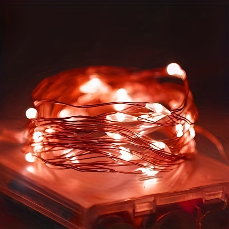 Skanto | Fairy Lights Batteridrevet Kobbertråd Lyskjede