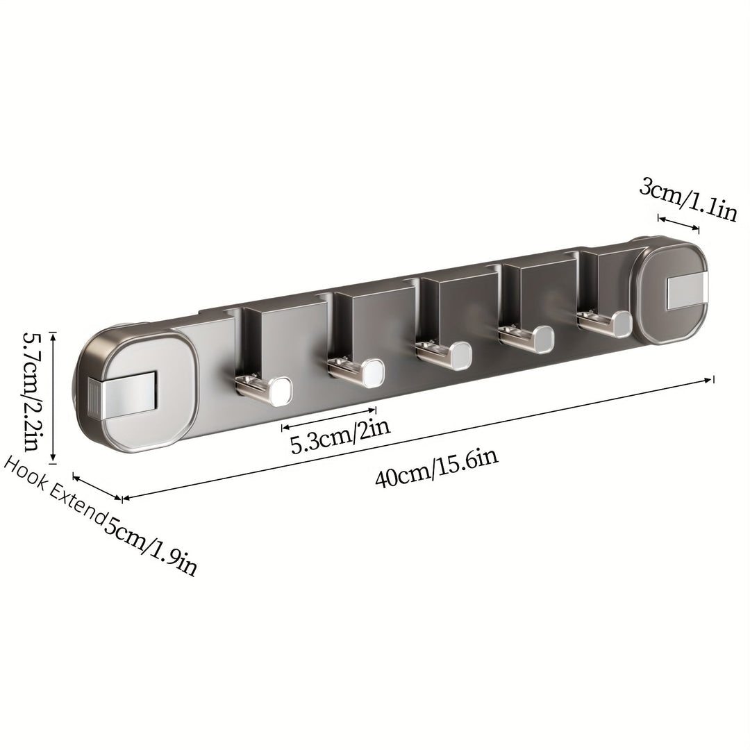 Skanto | Vegghookpanel uten boring – OrganiserenPlus skjult 5-hengestativ