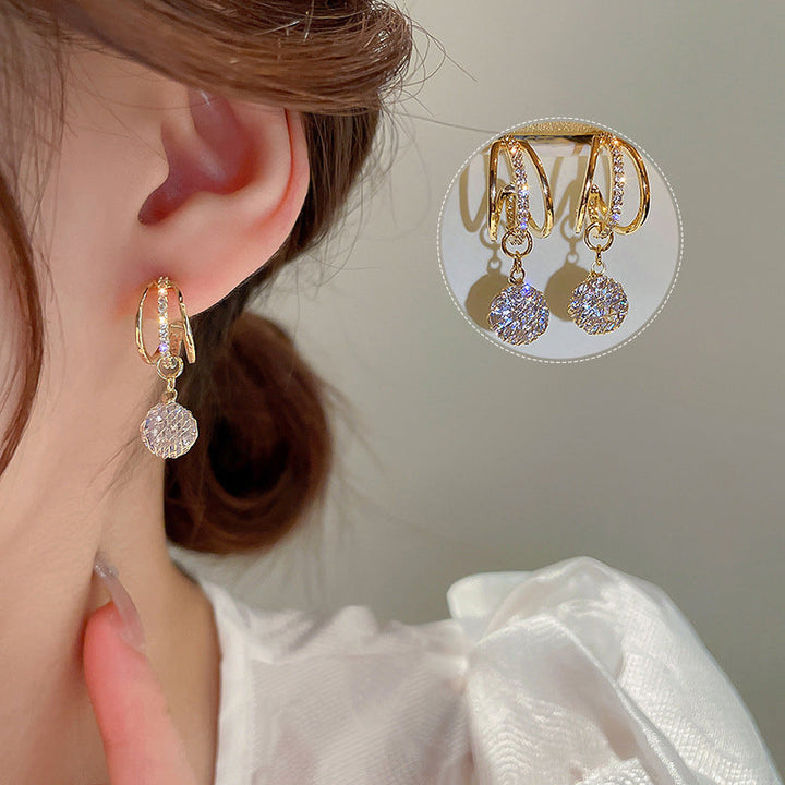 Skanto | Fashion Diamond Crown Øredobber