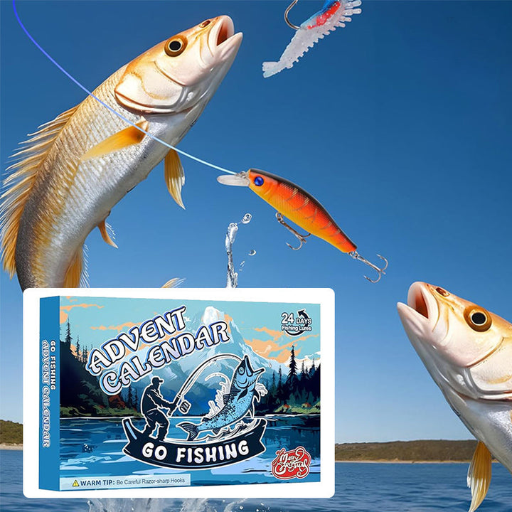 Skanto | 24 Dager Jule Countdown Fiskestang Sett