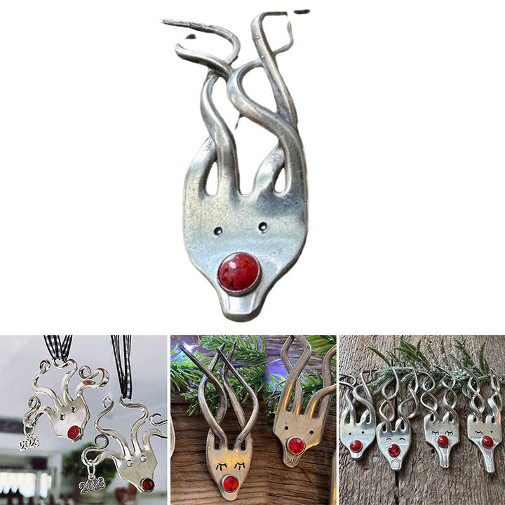 Morsom Gaffel Reinsdyr Ornament | Skanto