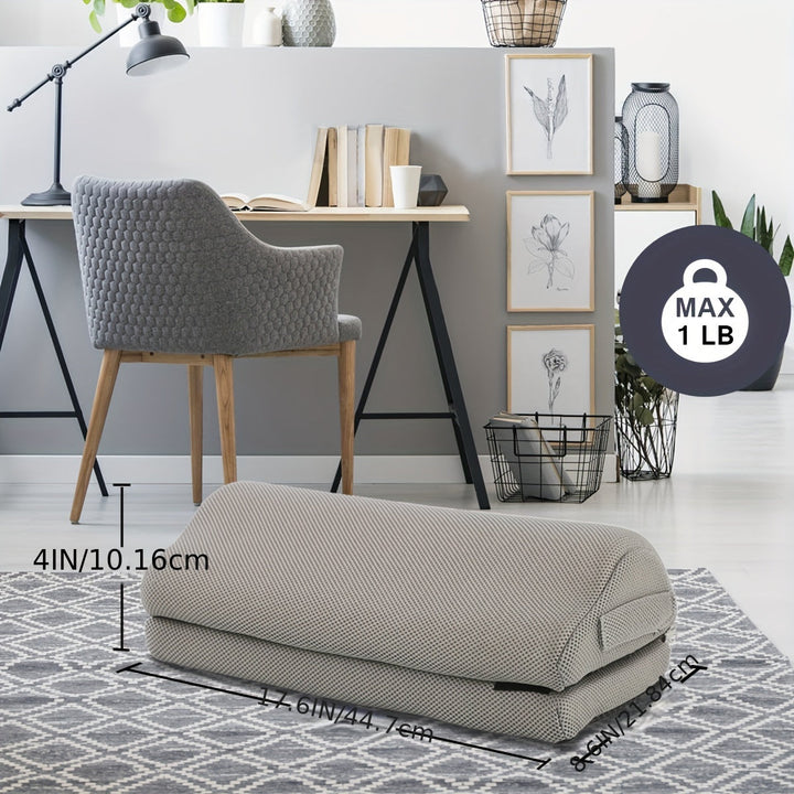 Skanto | Ergonomisk Fotstøtte med Minne Skum – Justerbar & Halkefri