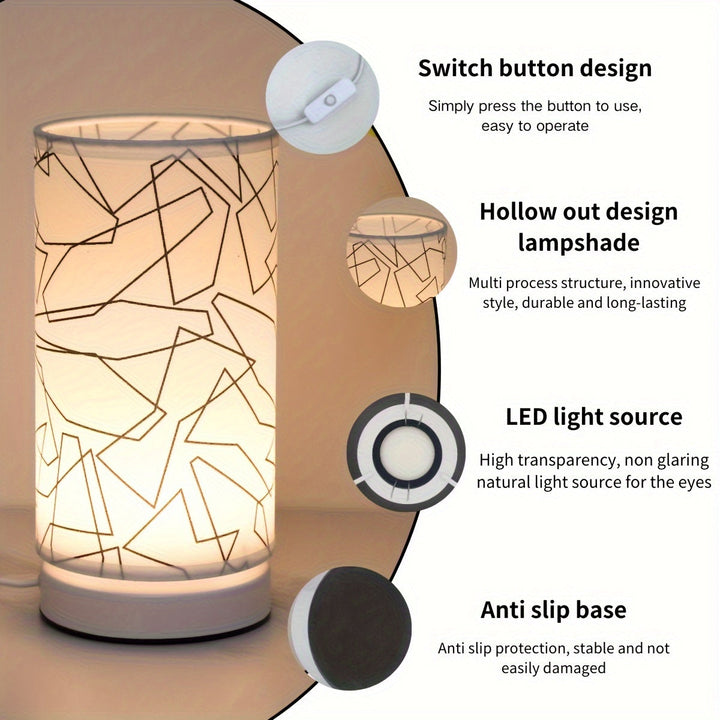 ModernLicht – Opplyst USB Bordlampe i Sylinder Skanto