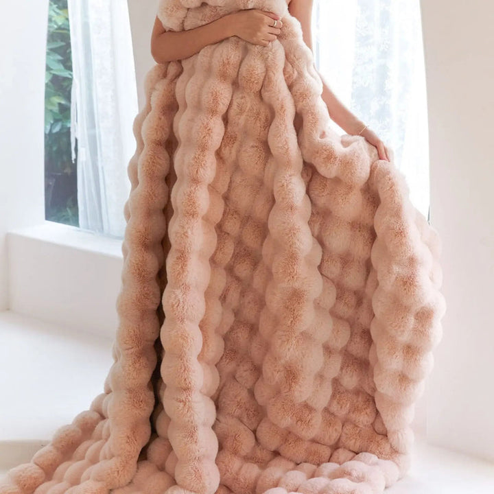 Skanto | Reversibel SnuggleSoft fleece teppe Årlig varme