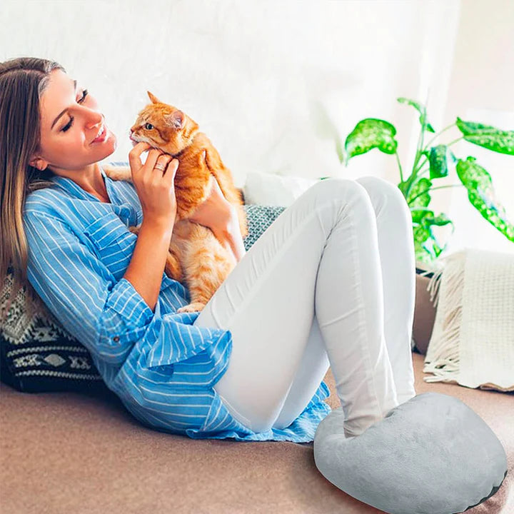 Skanto | WarmNest XL Elektrisk Fotvarmer – Plysj Komfort & Justerbar Varme