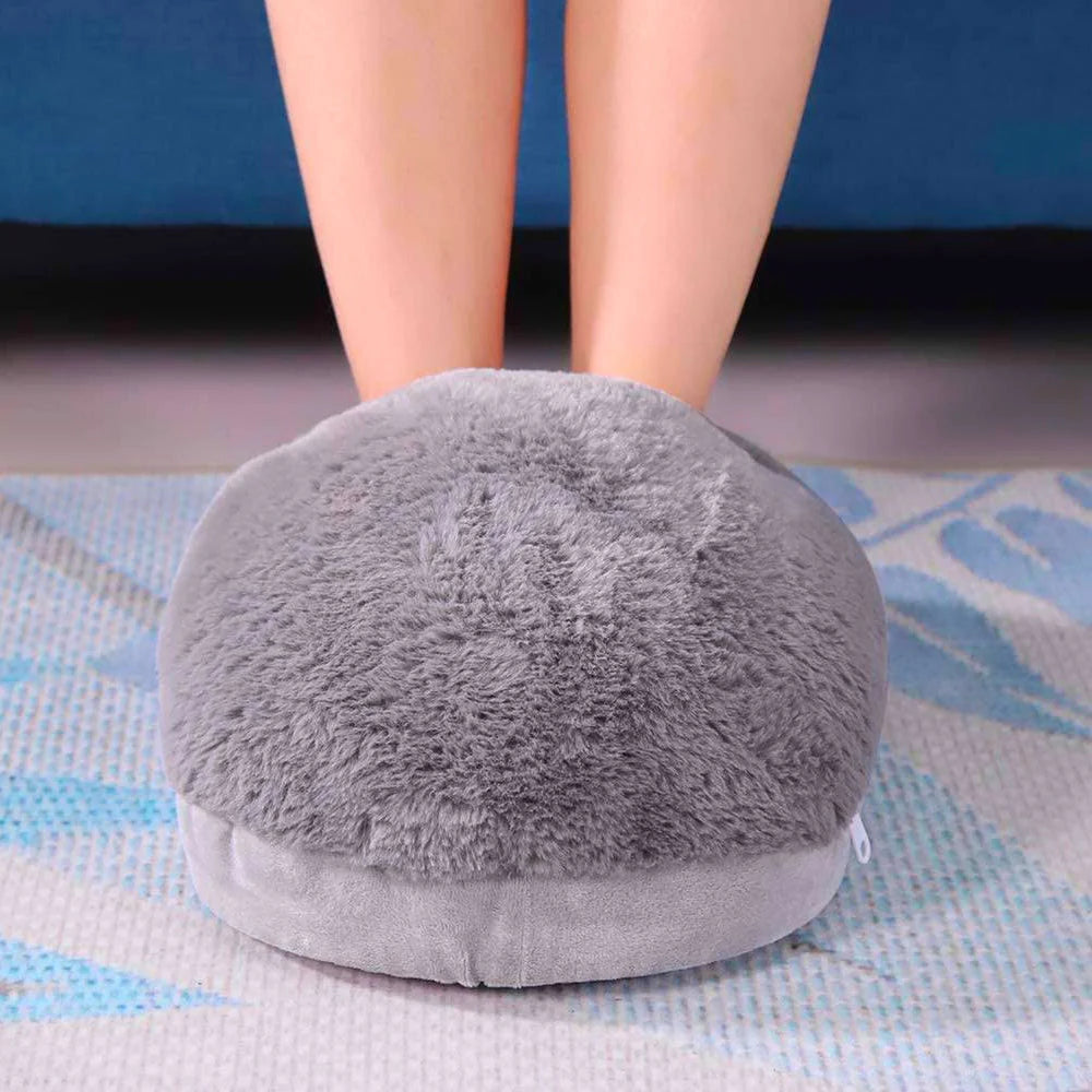 Skanto | WarmNest XL Elektrisk Fotvarmer – Plysj Komfort & Justerbar Varme