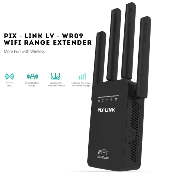 Wi-Fi rekkeviddeforsterker (Repeater / Forsterker) 300Mbps - 2.4 GHz | Skanto