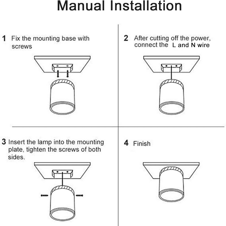 Skanto | LED Taklampe Moderne Flush Mount Sylinder