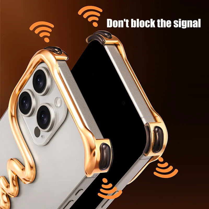 Skanto | Metalllegering rammefri iPhone-deksel